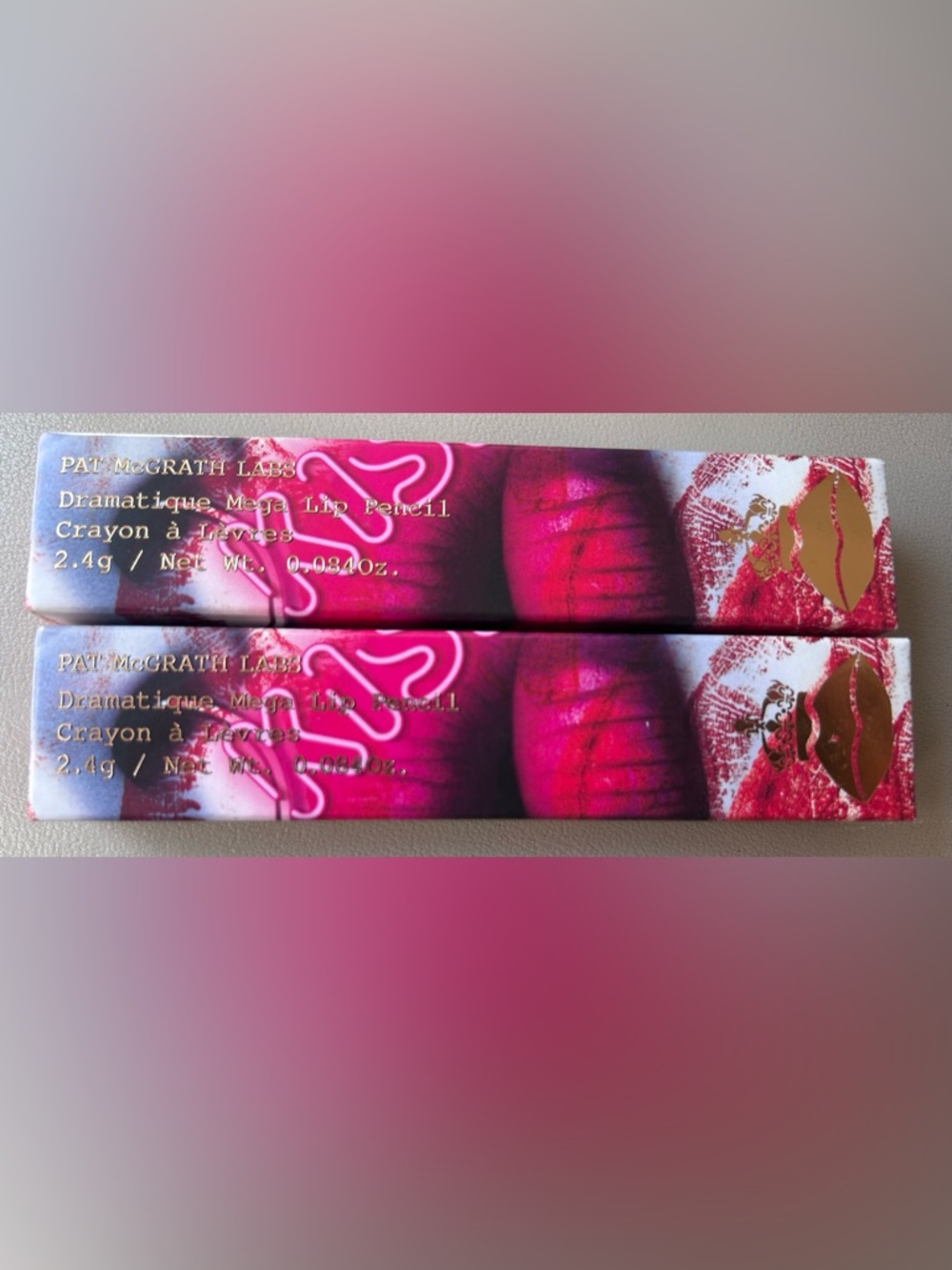 Pat McGrath Dramatique Mega Lip Crayon Duo NWT Pink